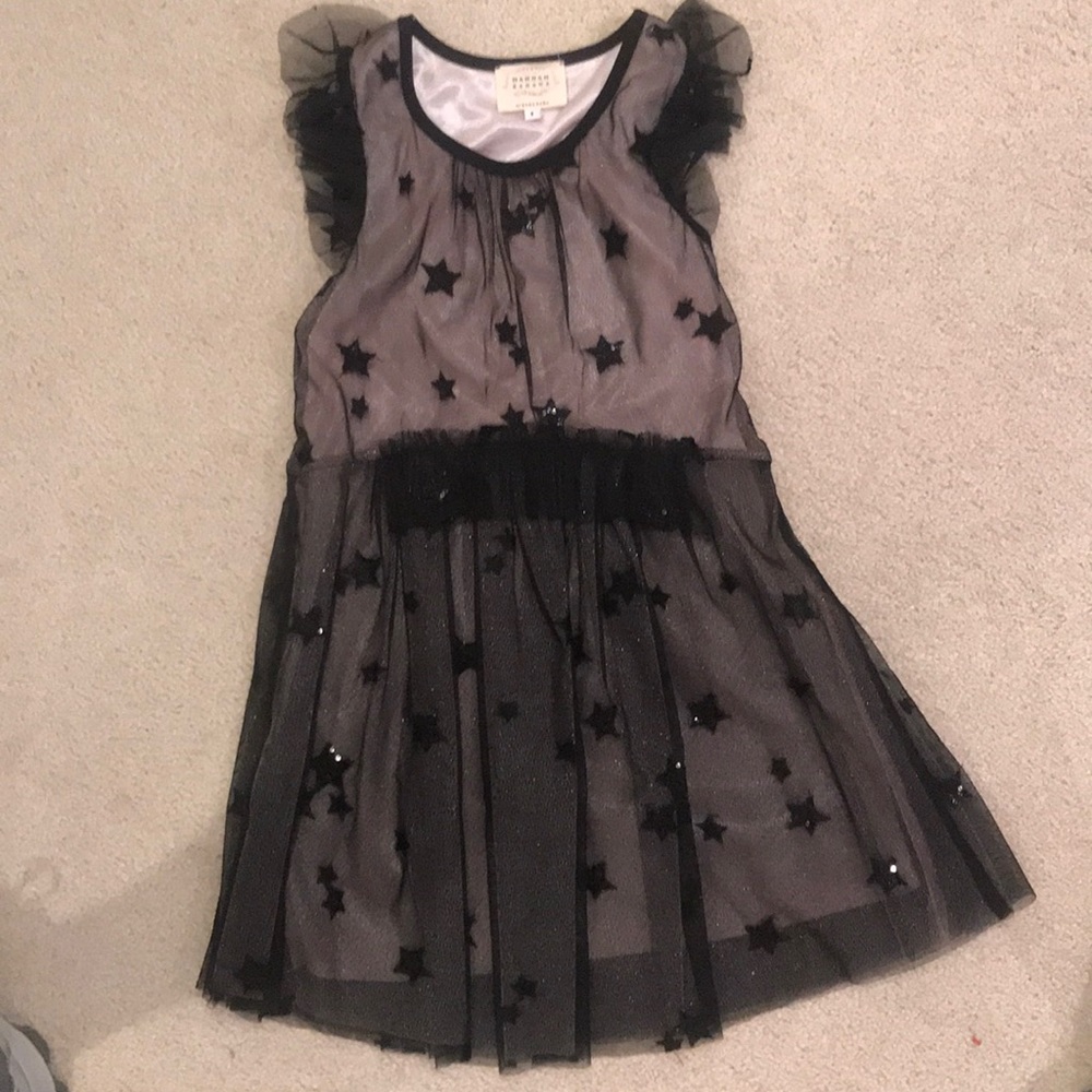 Hannah banana size 8 star black sparkle dress